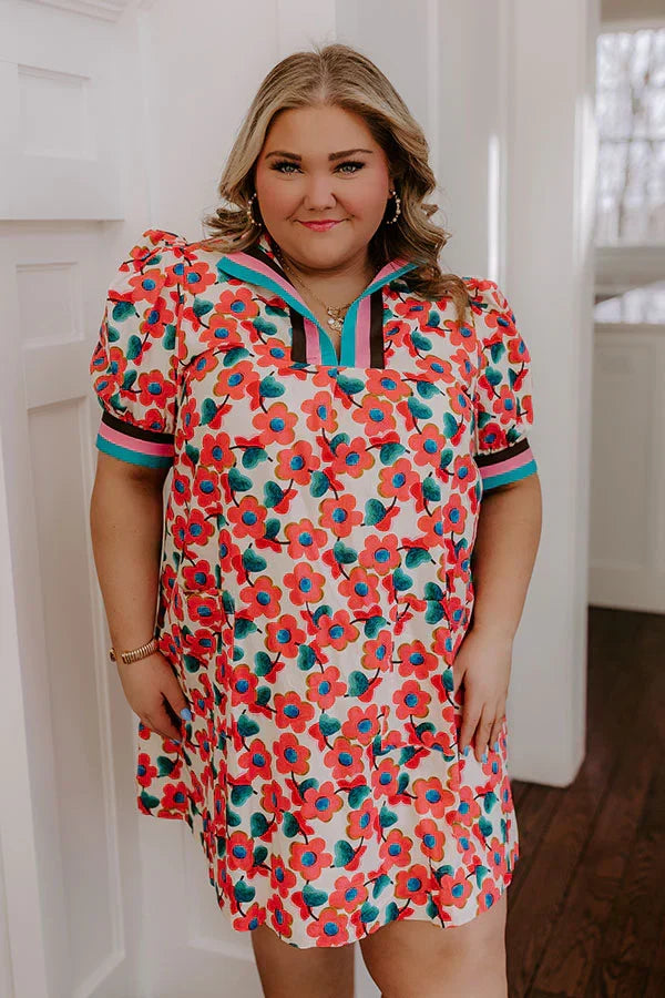Sweet Blooms Mini Dress Curves