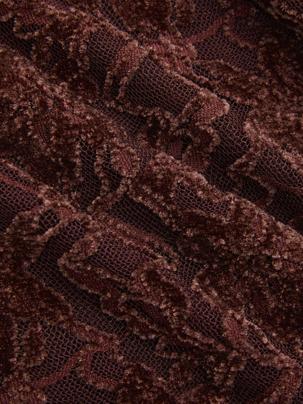 Lace-Jacquard Long-Sleeve Mini Dress