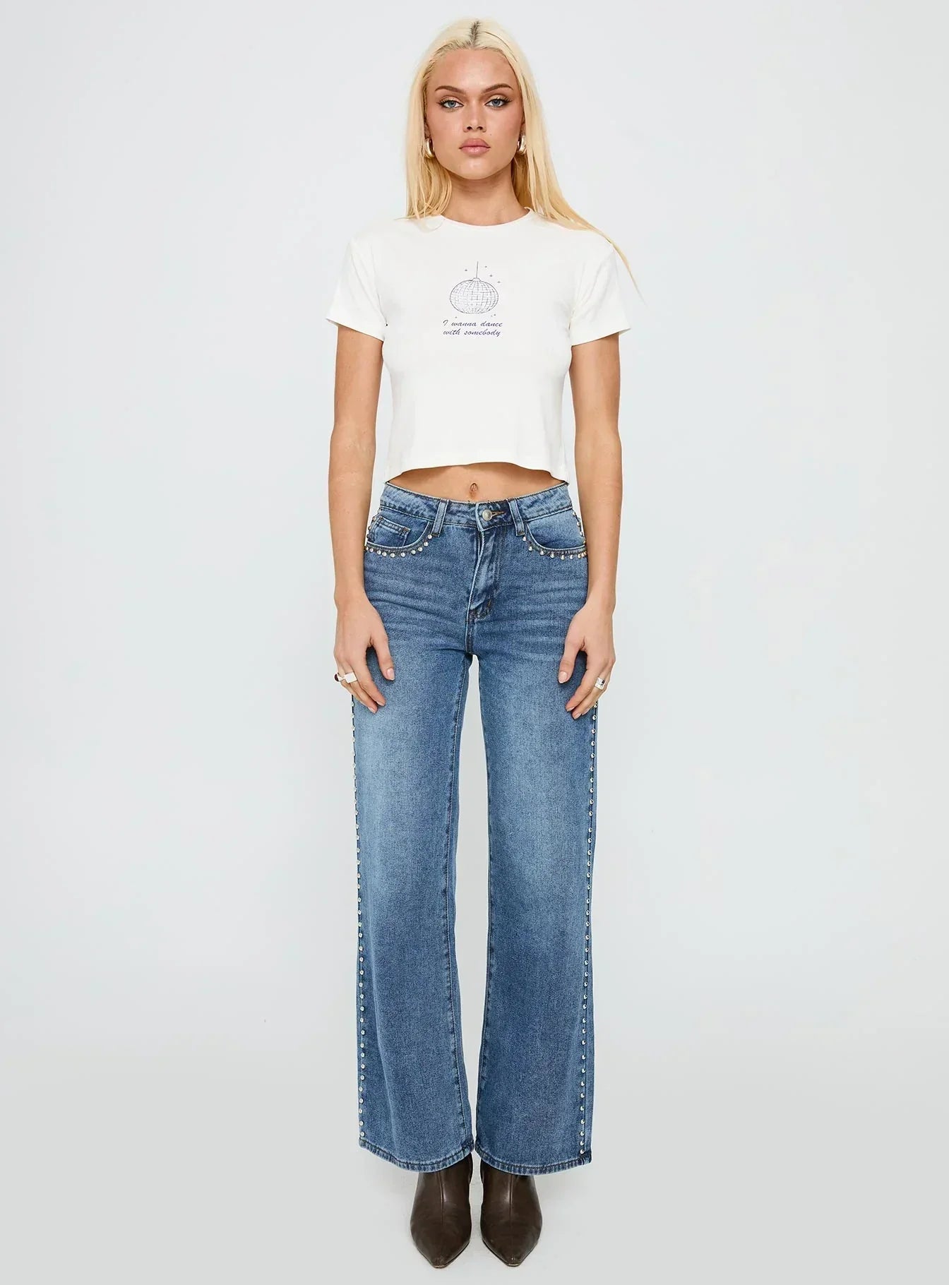 My Girl Graphic Top White