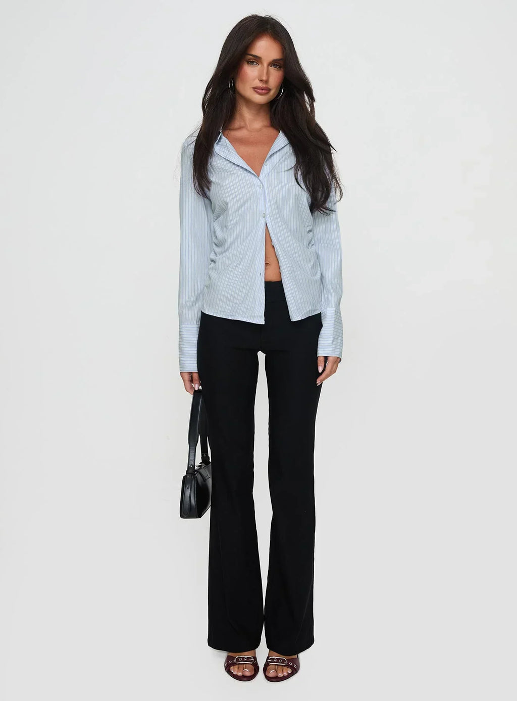 Rush Hour Long Sleeve Top Blue Stripe