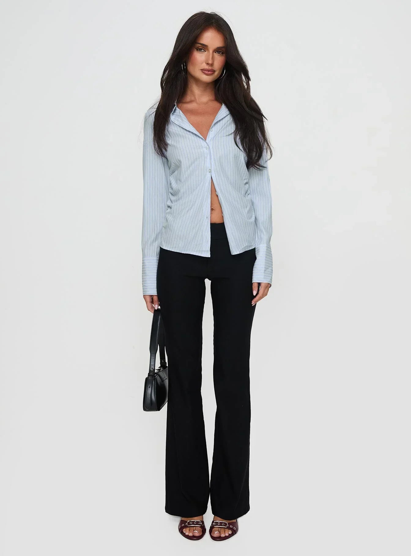 Rush Hour Long Sleeve Top Blue Stripe