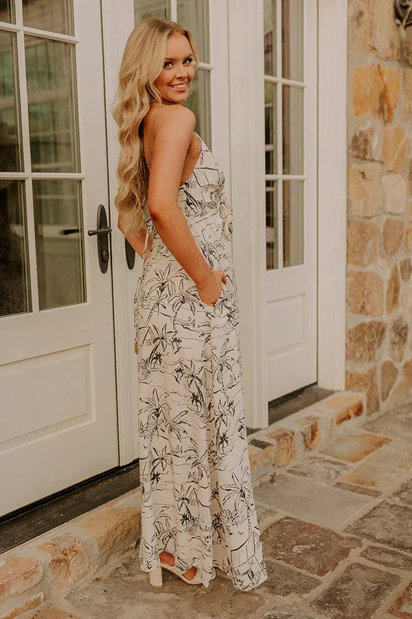 Costa Rica Cutie Linen-Blend Maxi Dress