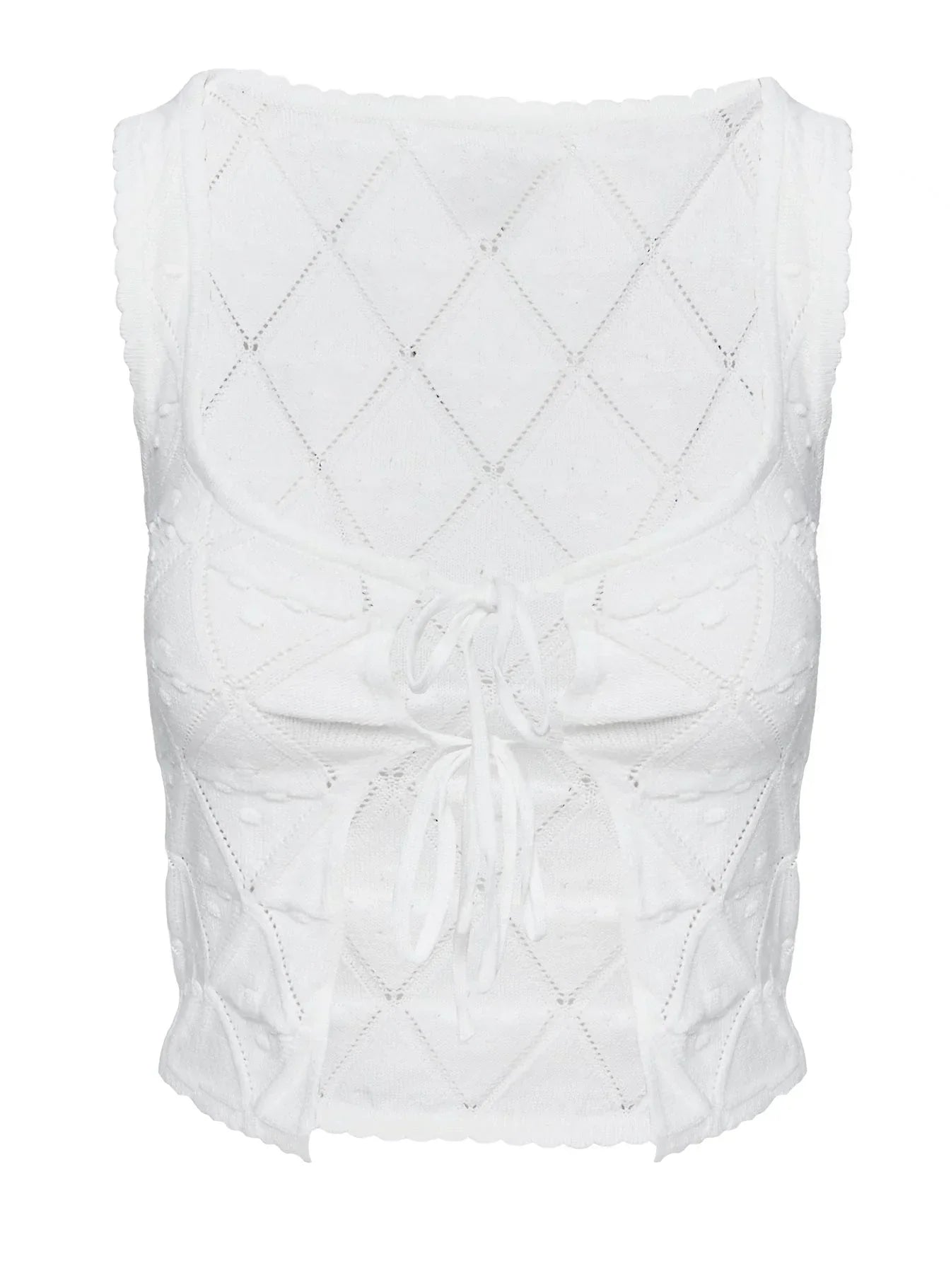 Giulia Knit Top White