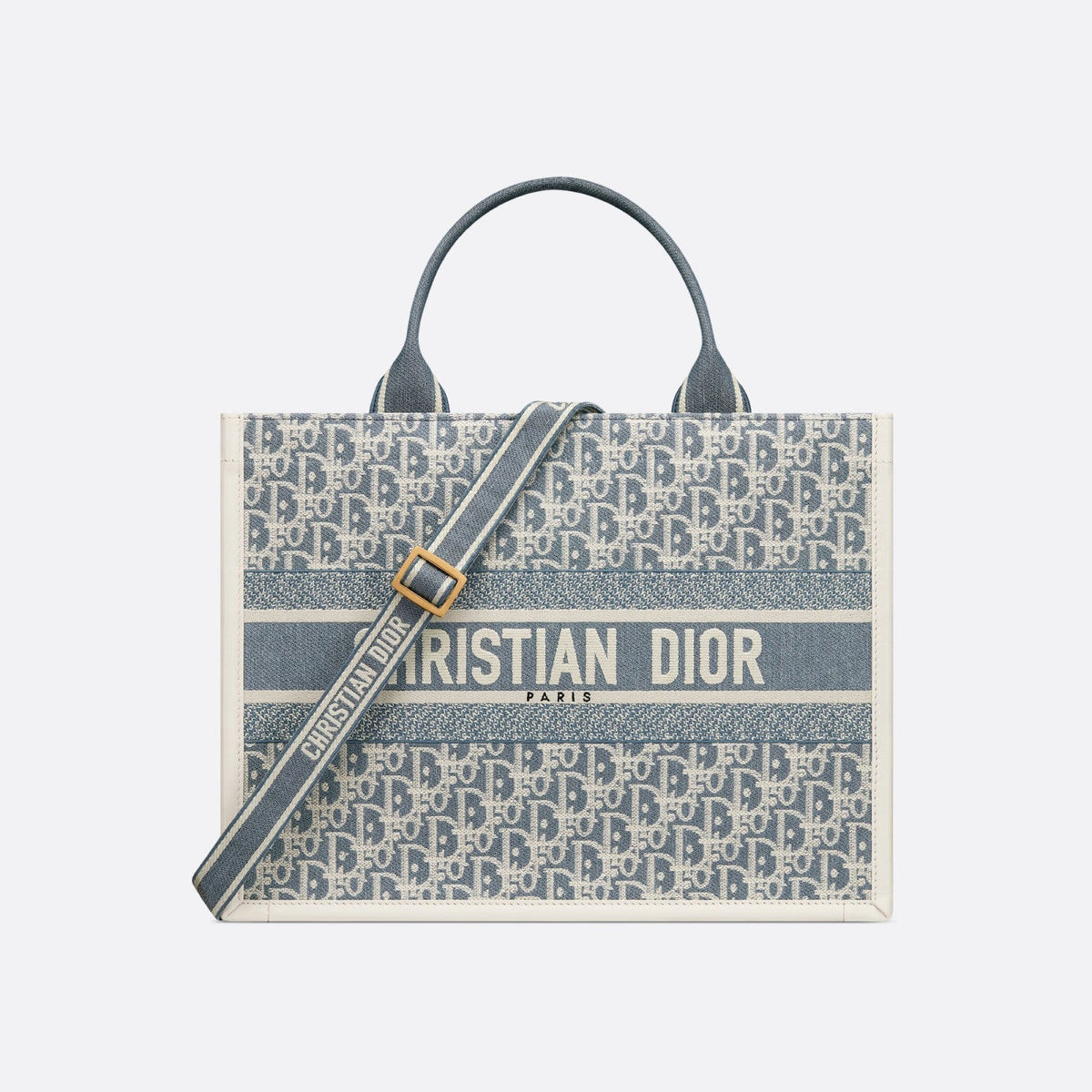Dior Book Tote Women's Removable Shoulder Strap Classic Letter Embroidery Cotton Tote Bag Shopping Handbag Shoulder Bags #76876
