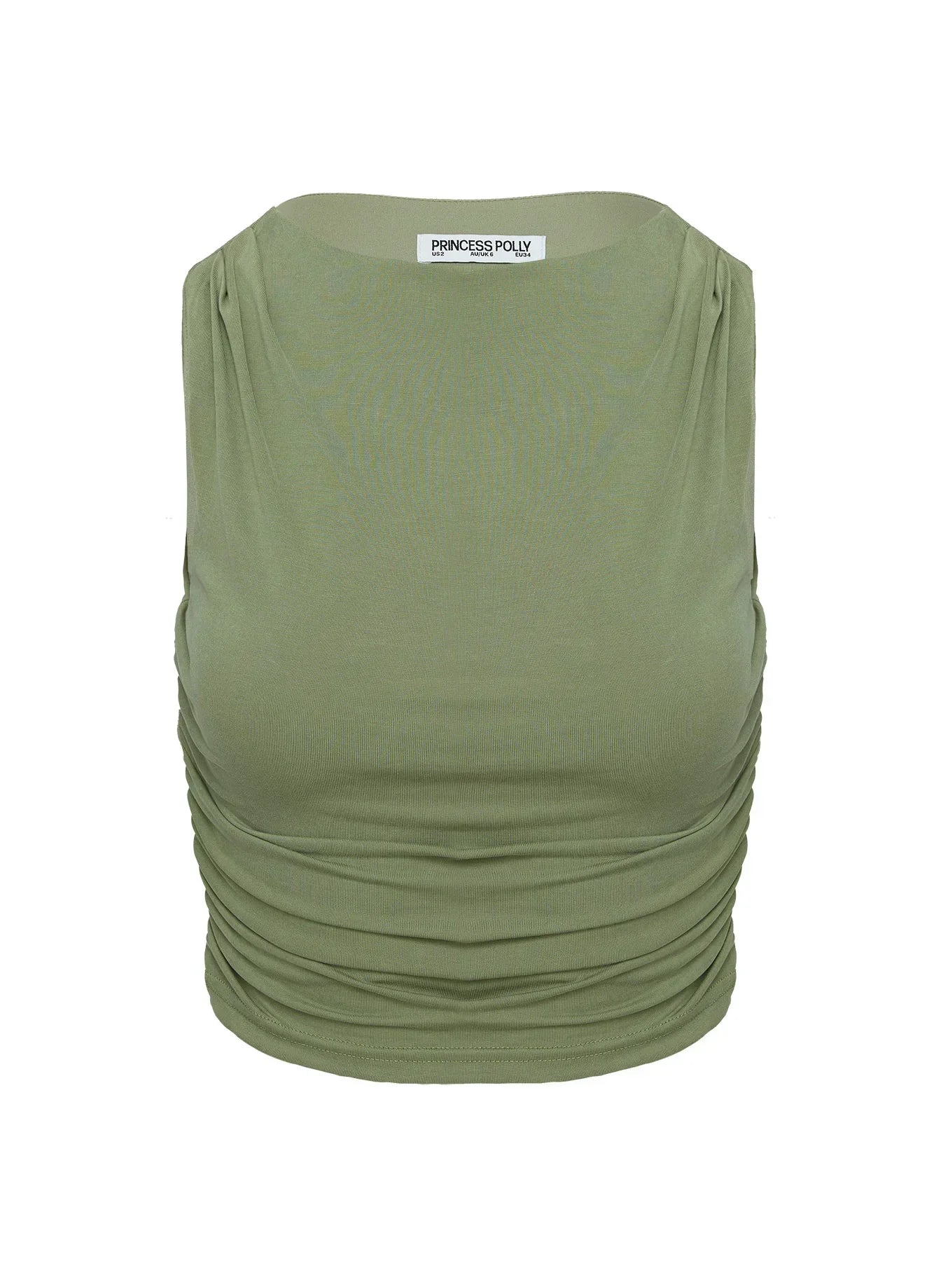 Hold Em High Neck Top Green