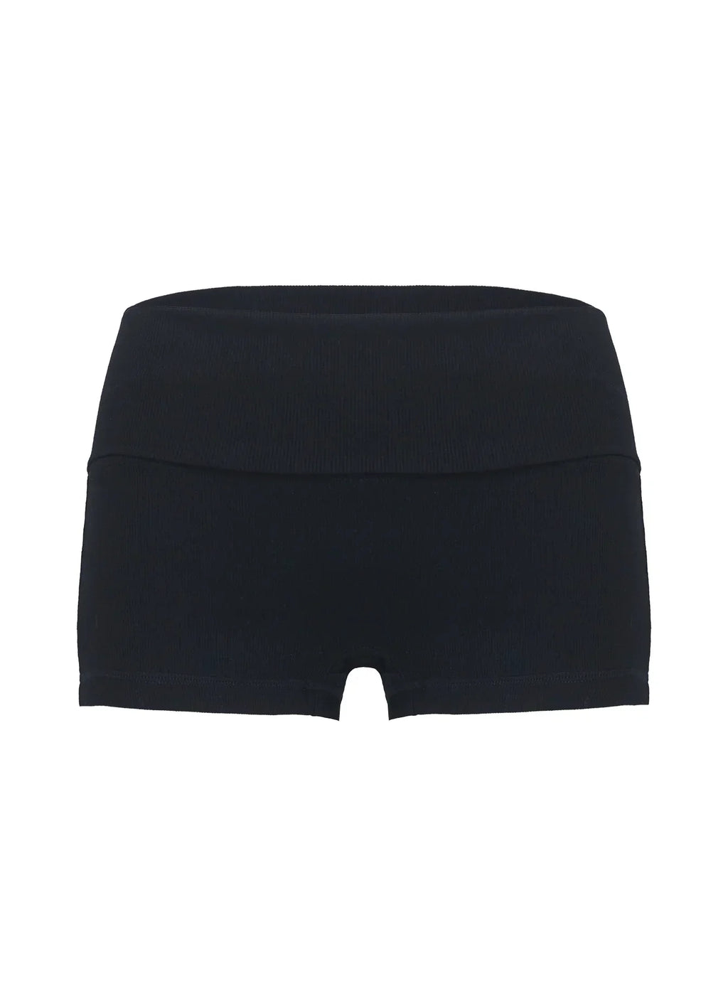 Baseline Low Rise Rib Shorts Black