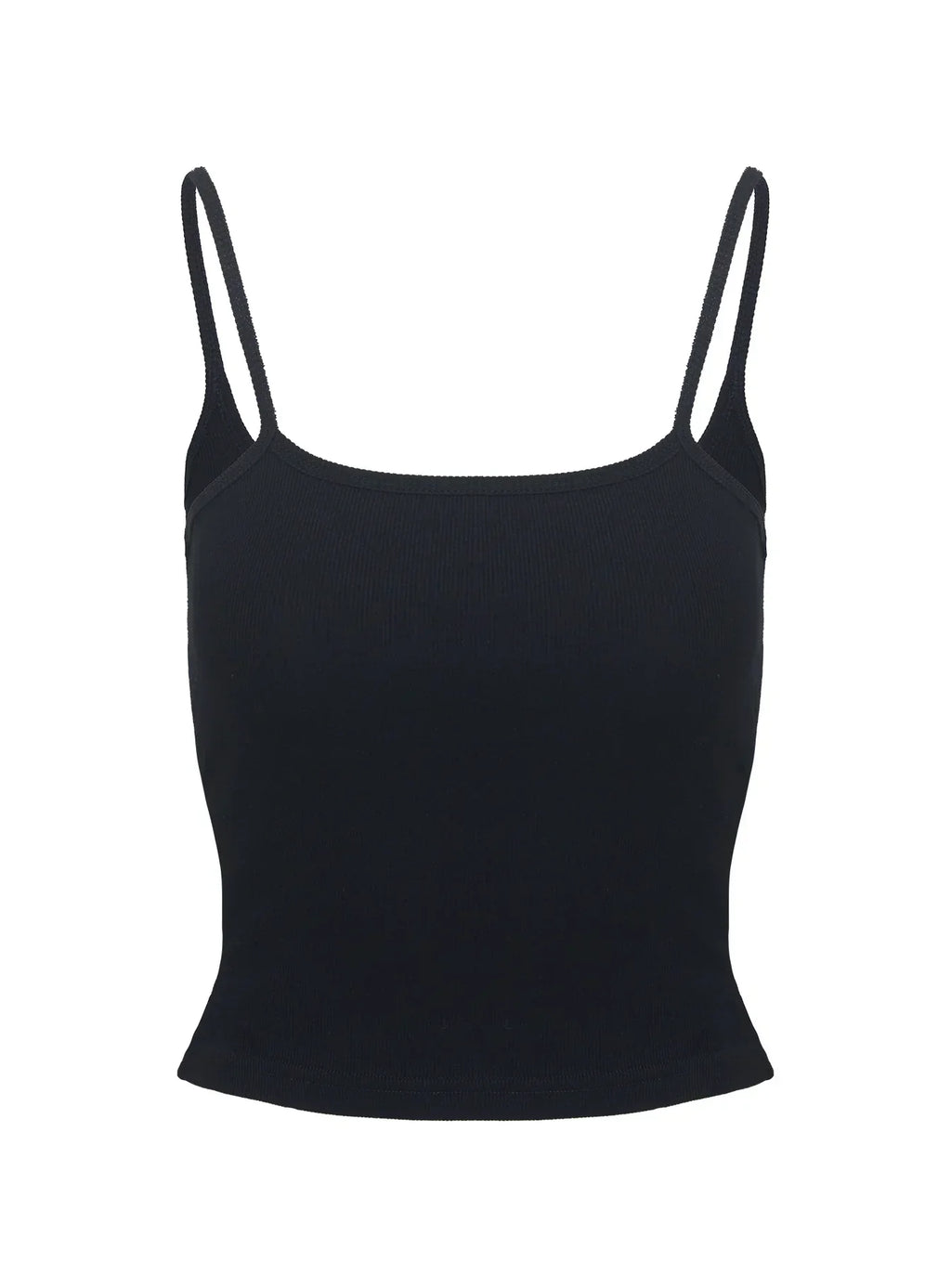 Baseline Rib Top Black