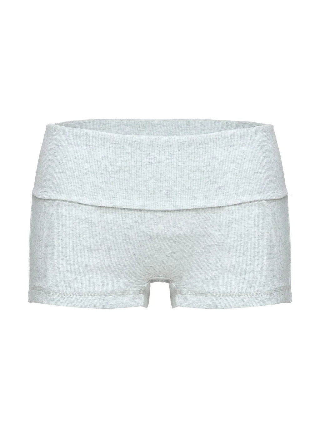 Baseline Low Rise Rib Shorts Grey Marle