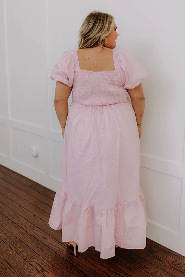 Sweet Serendipity Maxi Dress in Dusty Purple Curves
