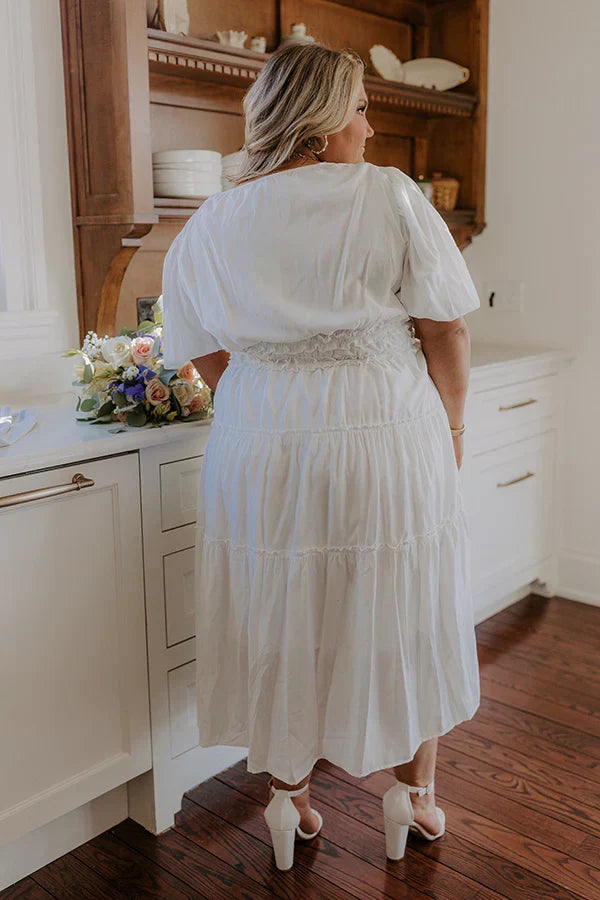 Lost In Your Smile Midi Dress Curves