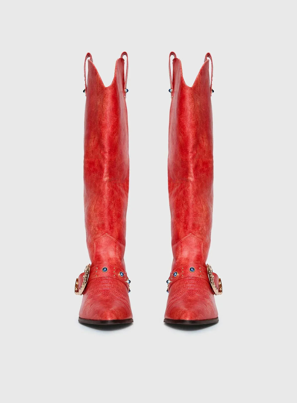 Rhode Cowboy Boots Red