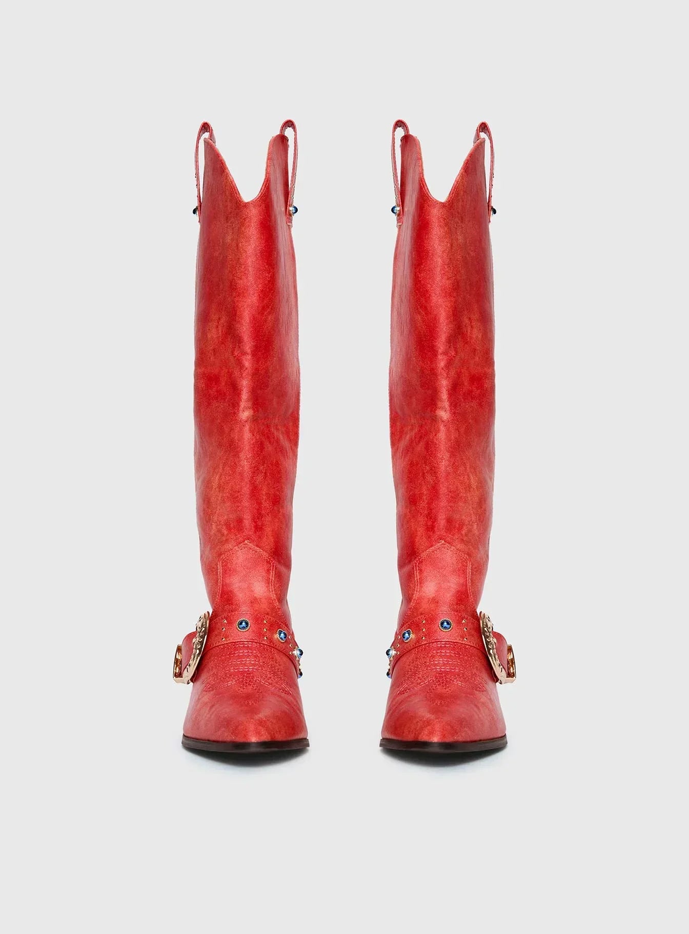 Rhode Cowboy Boots Red