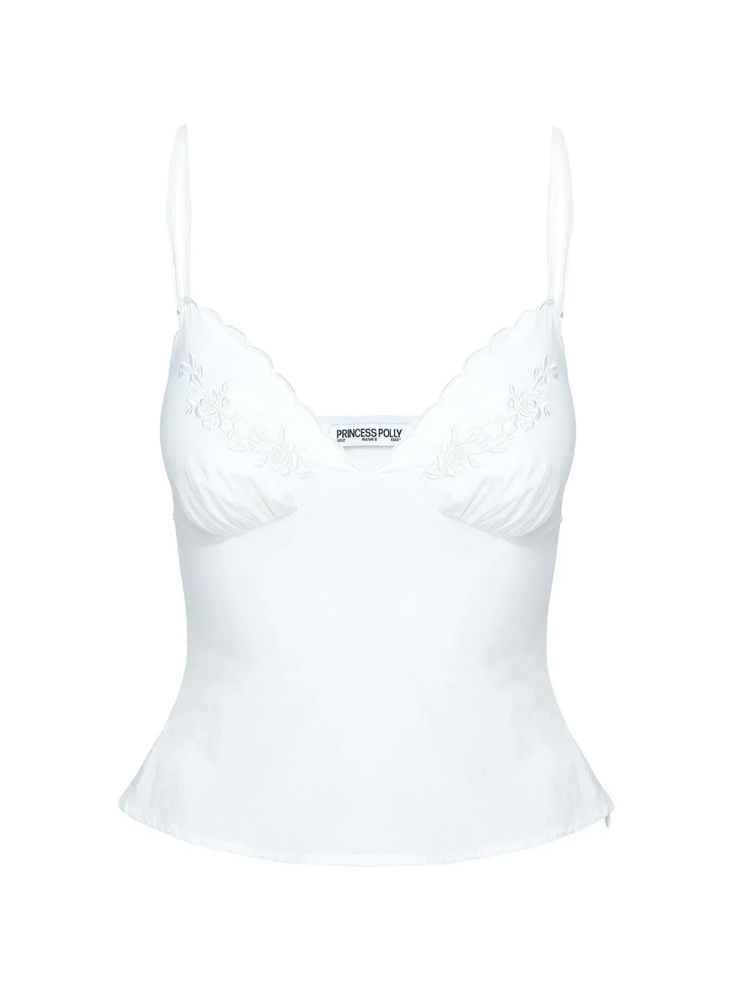 Aruba Embroidered Cami White