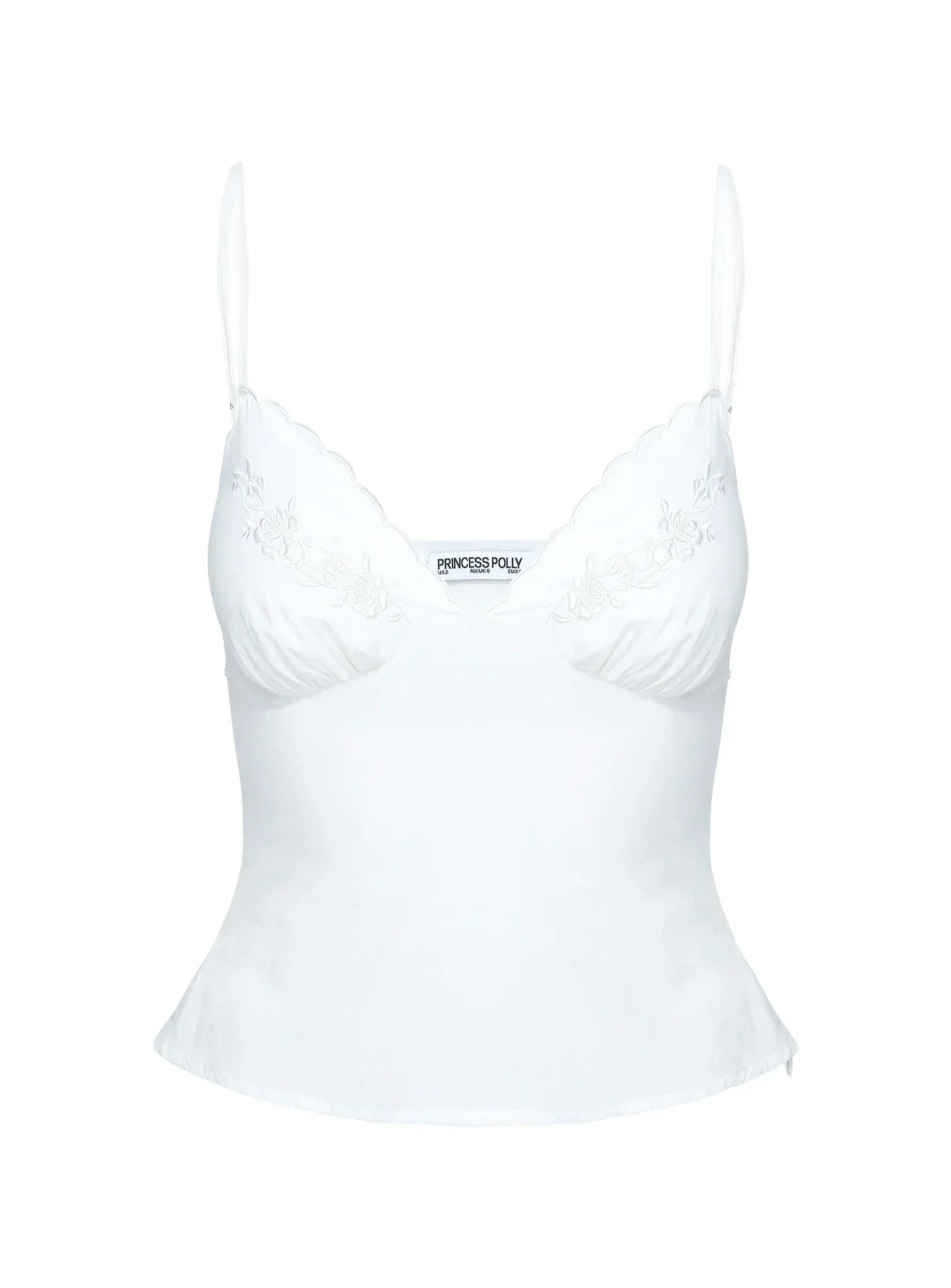 Aruba Embroidered Cami White