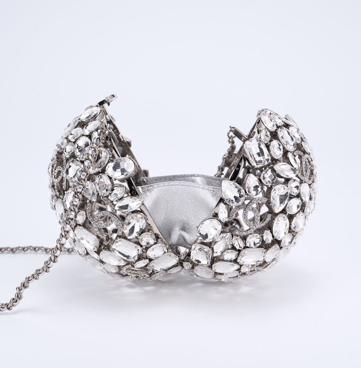 Chanel Women's Crystal Diamond Spherical Chain Single Shoulder Evening Bag Bags #77237