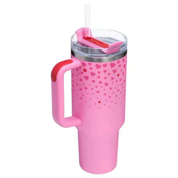 Stanley 40 oz Stainless Steel H2.0 Flowstate Quencher Tumbler - Valentine's Day