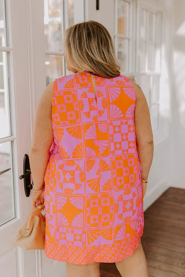 On Vacay Time Mini Dress Curves