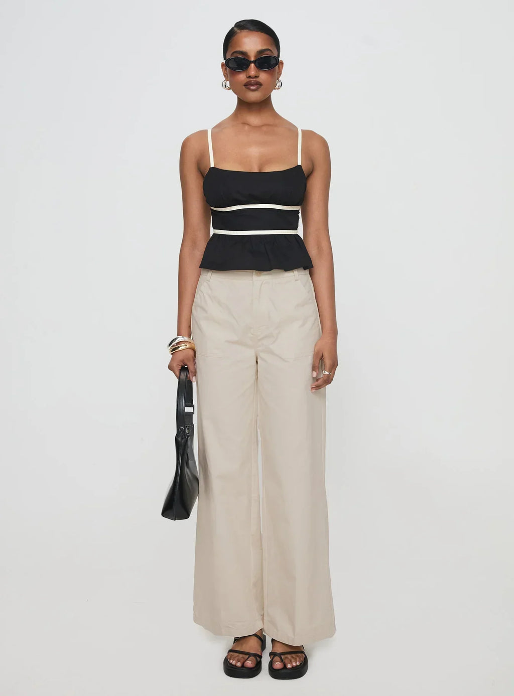 Daxon Top Black / Cream
