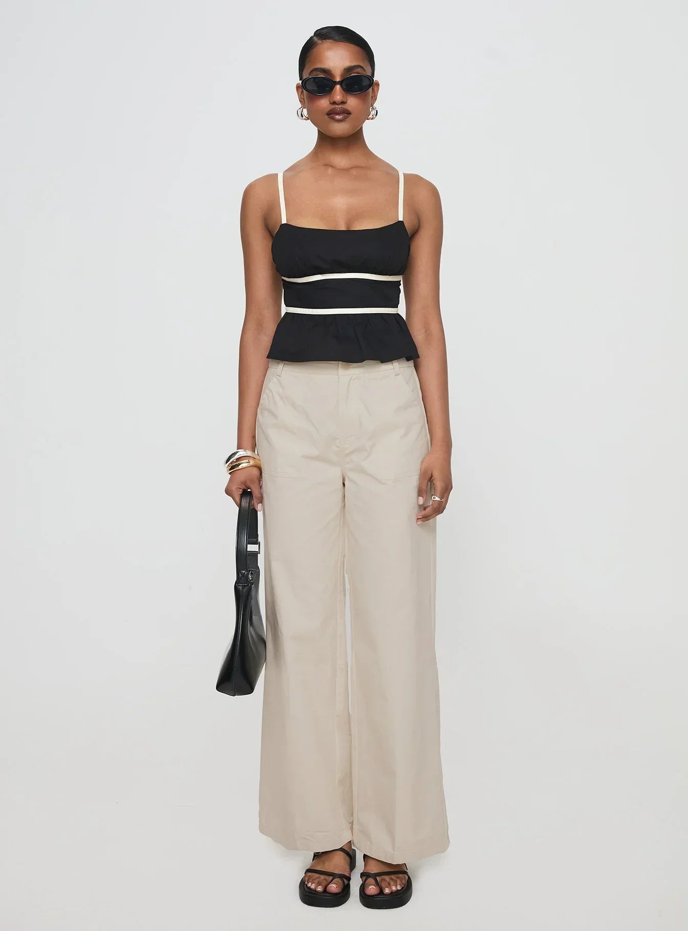 Daxon Top Black / Cream