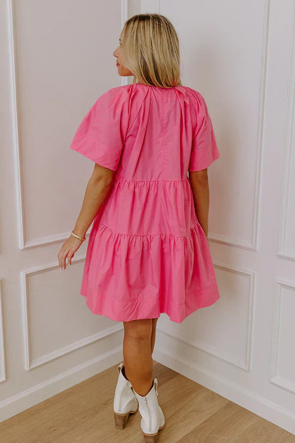 Take A Chance Mini Dress in Pink