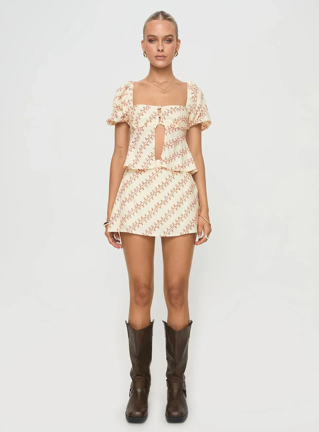 Adios Linen Blend Skort Multi