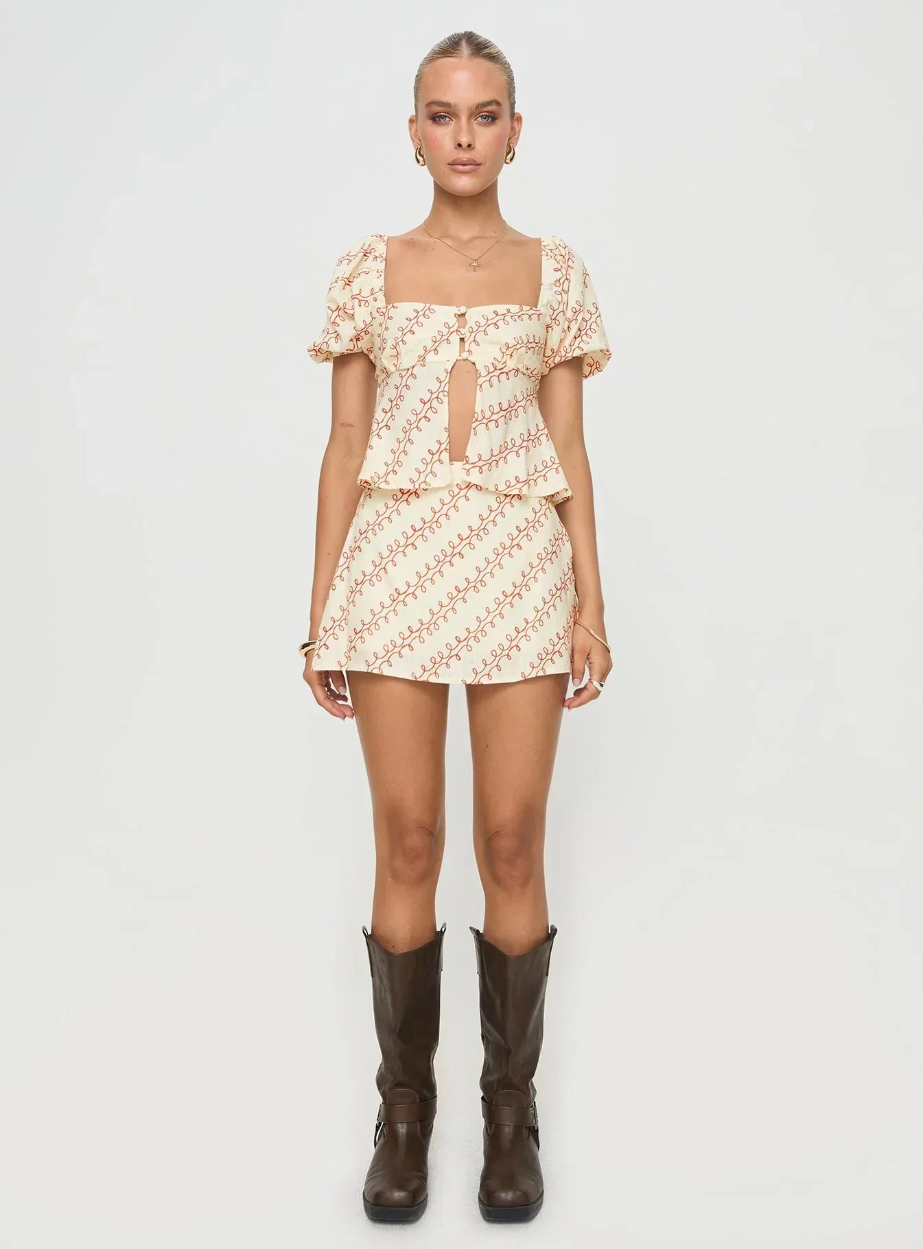 Adios Linen Blend Skort Multi