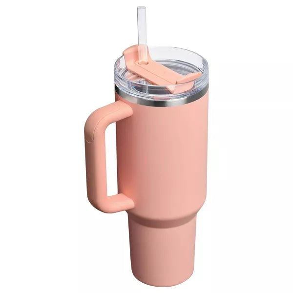 Stanley 40 oz Stainless Steel H2.0 Flowstate Quencher Tumbler Creamsicle