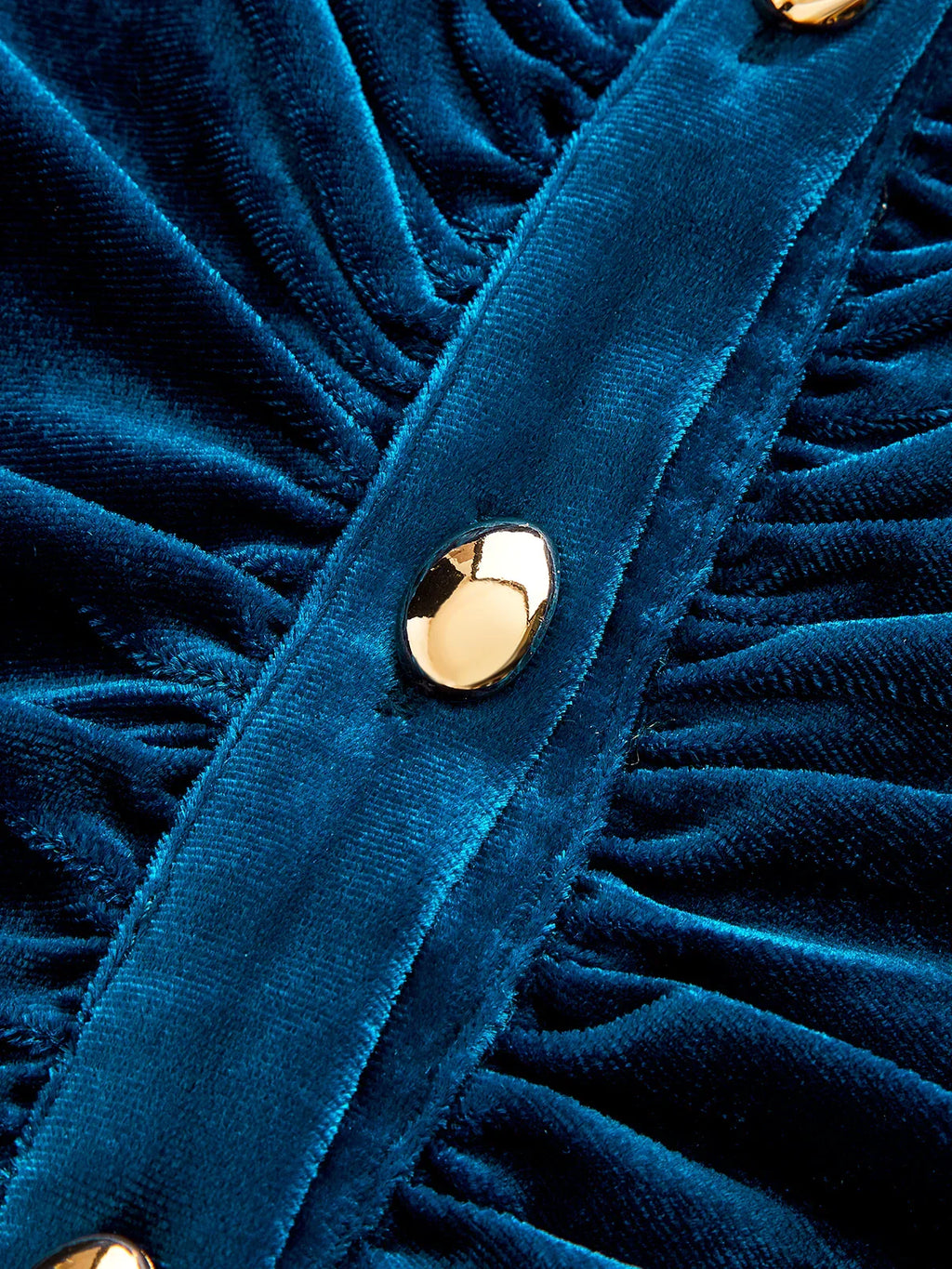 Ruched Velvet Shirt Dress