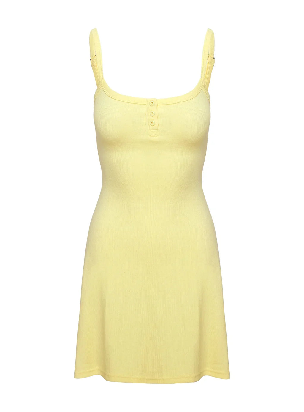 Baseline Rib Mini Dress Yellow