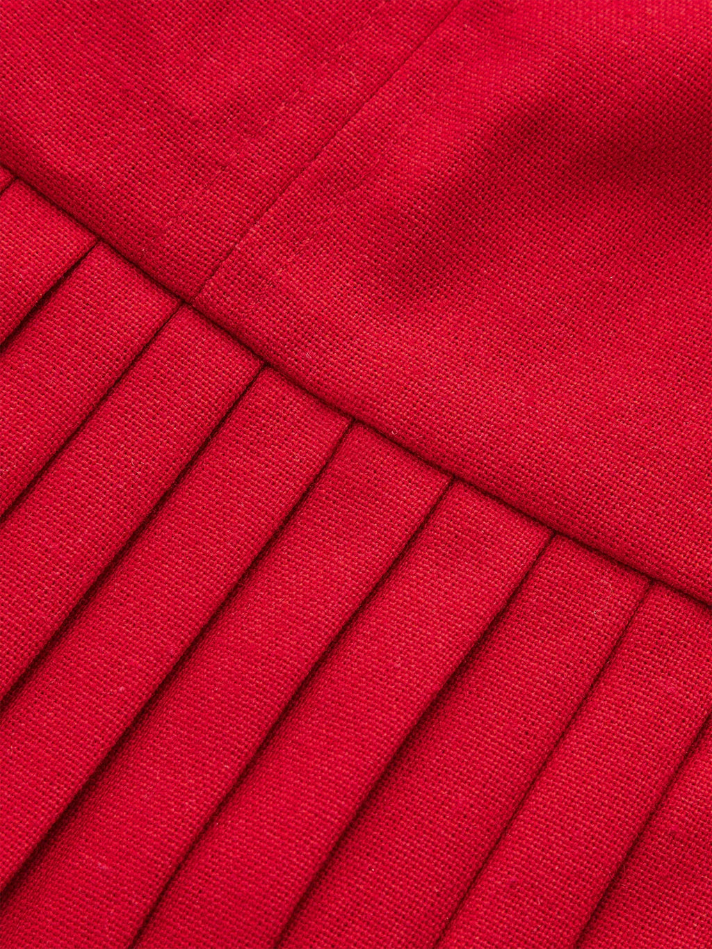 Shirt-Collar Pleated Dress with Belt