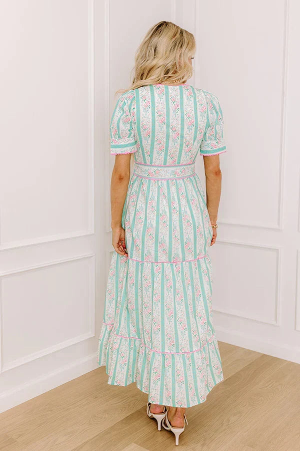 Tea Party Ready Stripe Midi Dress