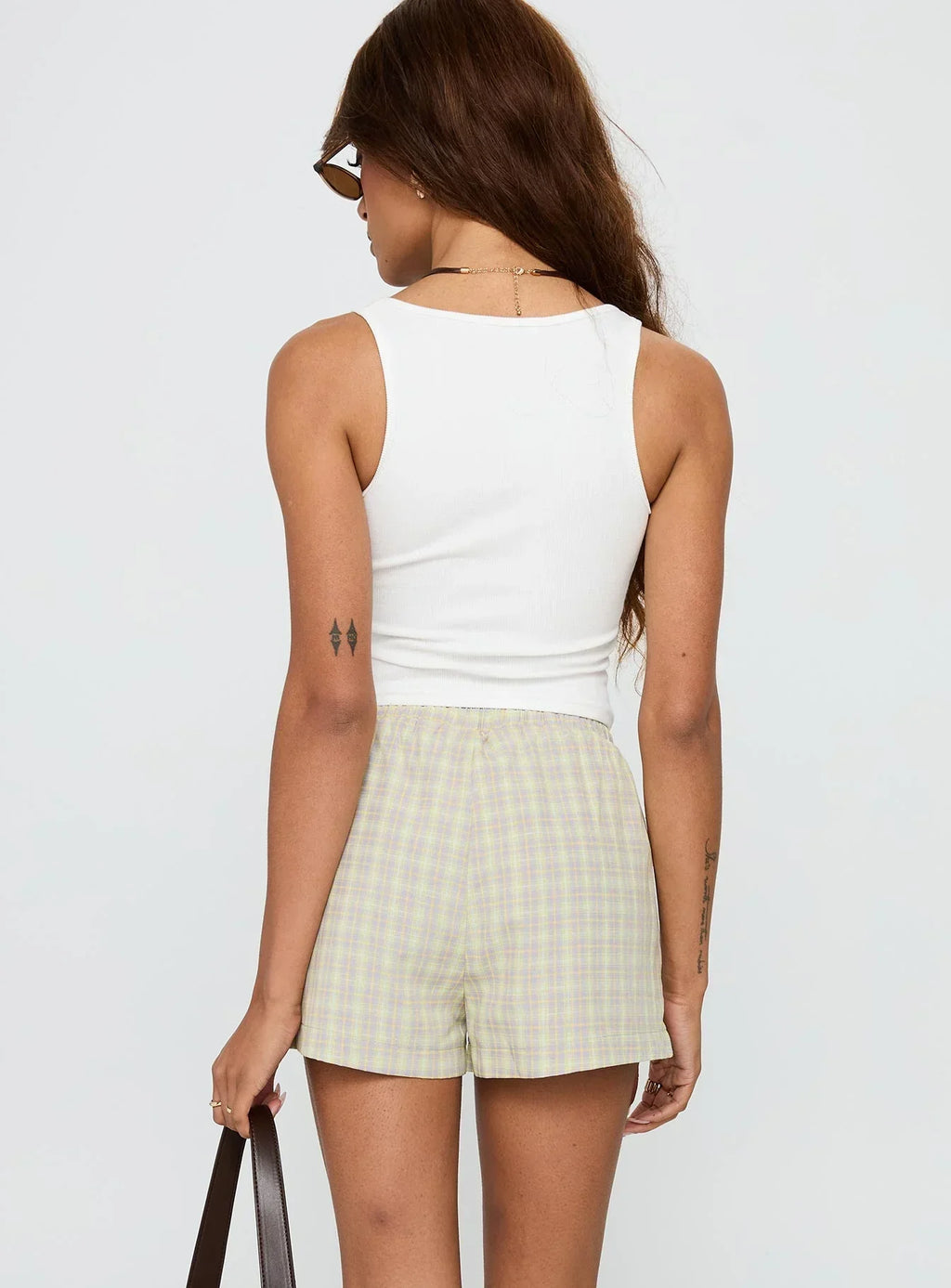 Star Blaze Shorts Green Check