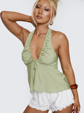 Gadot Halter Top Green