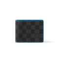 Louis Vuitton Slender Men's Black Checkerboard Printed Canvas Cowhide Card Case Wallet Bag #75932