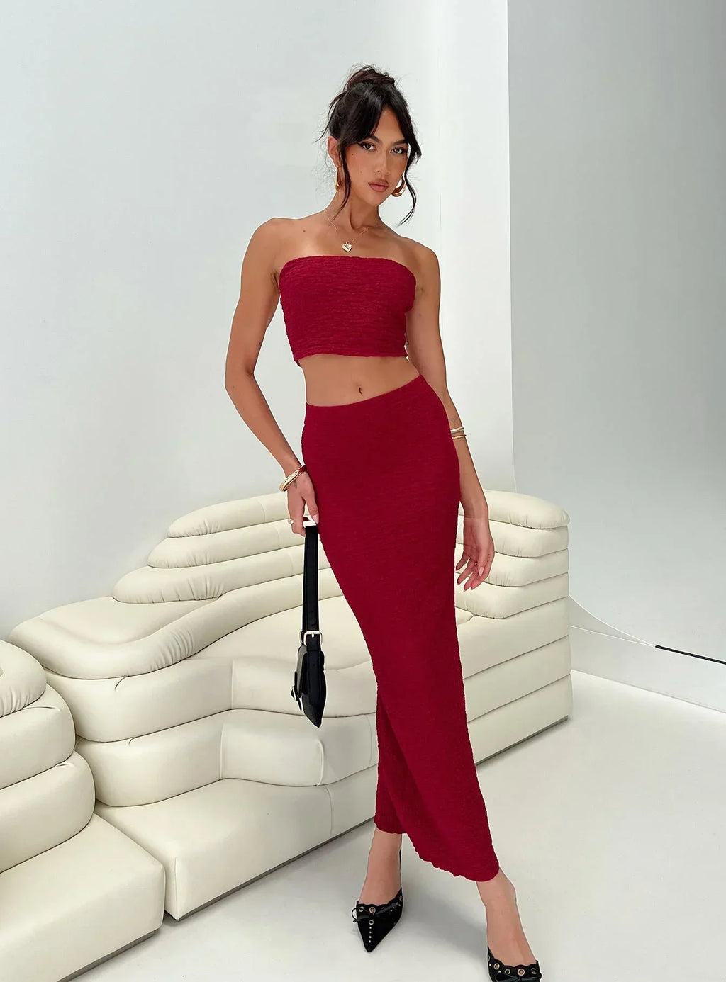 Martha Set Burgundy