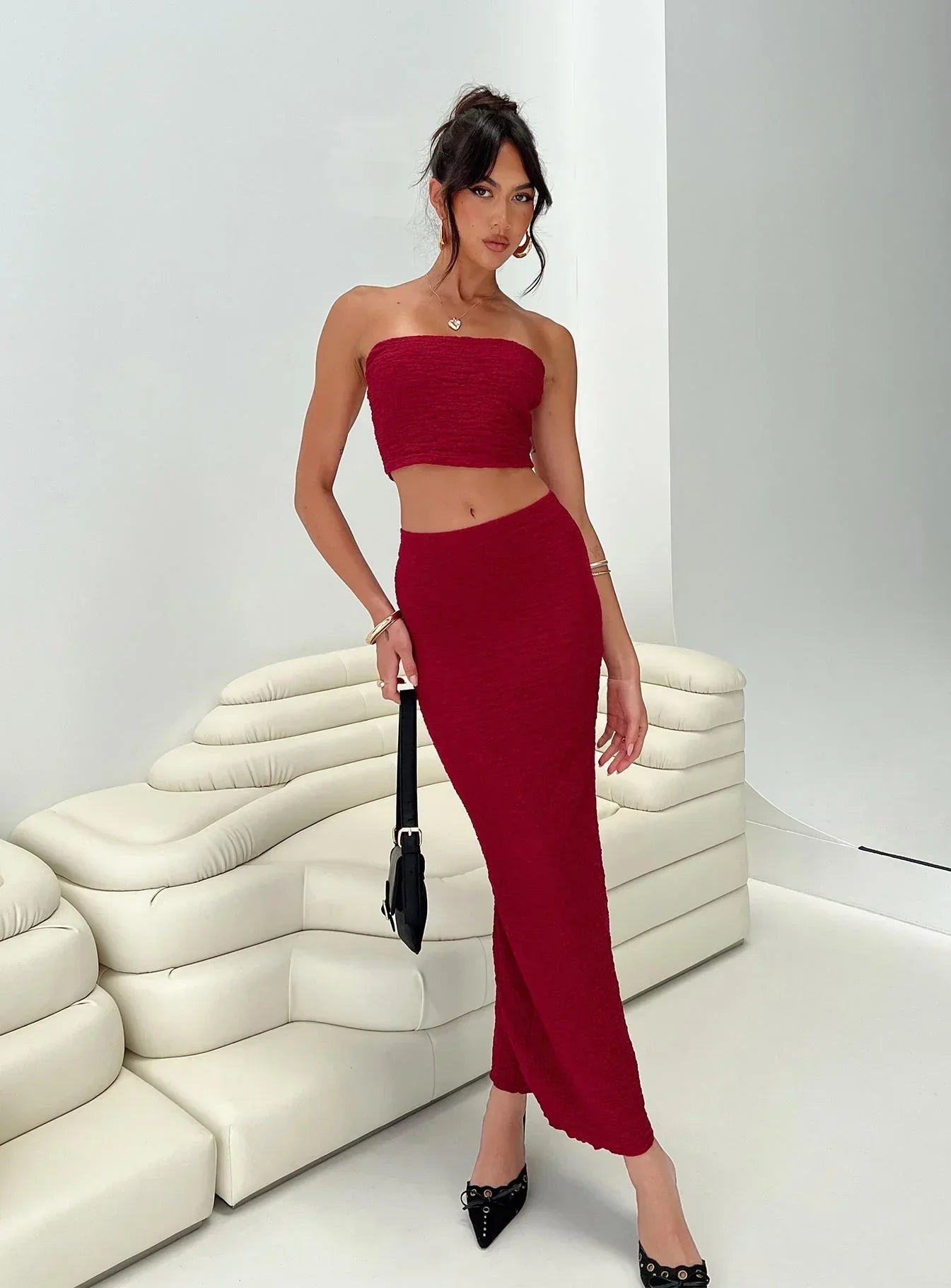 Martha Set Burgundy
