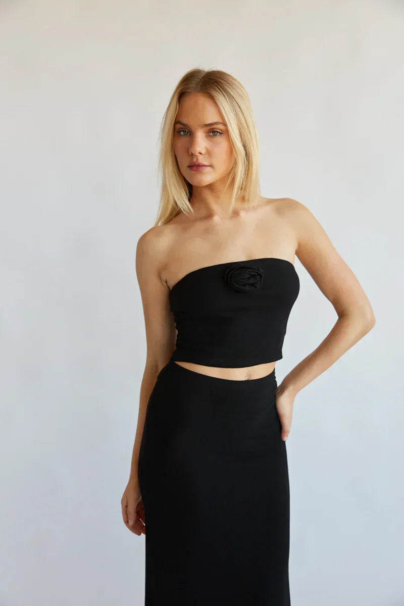 Rosalyn Rosette Tube Top