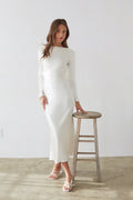Sofia Open Back Satin Maxi Dress
