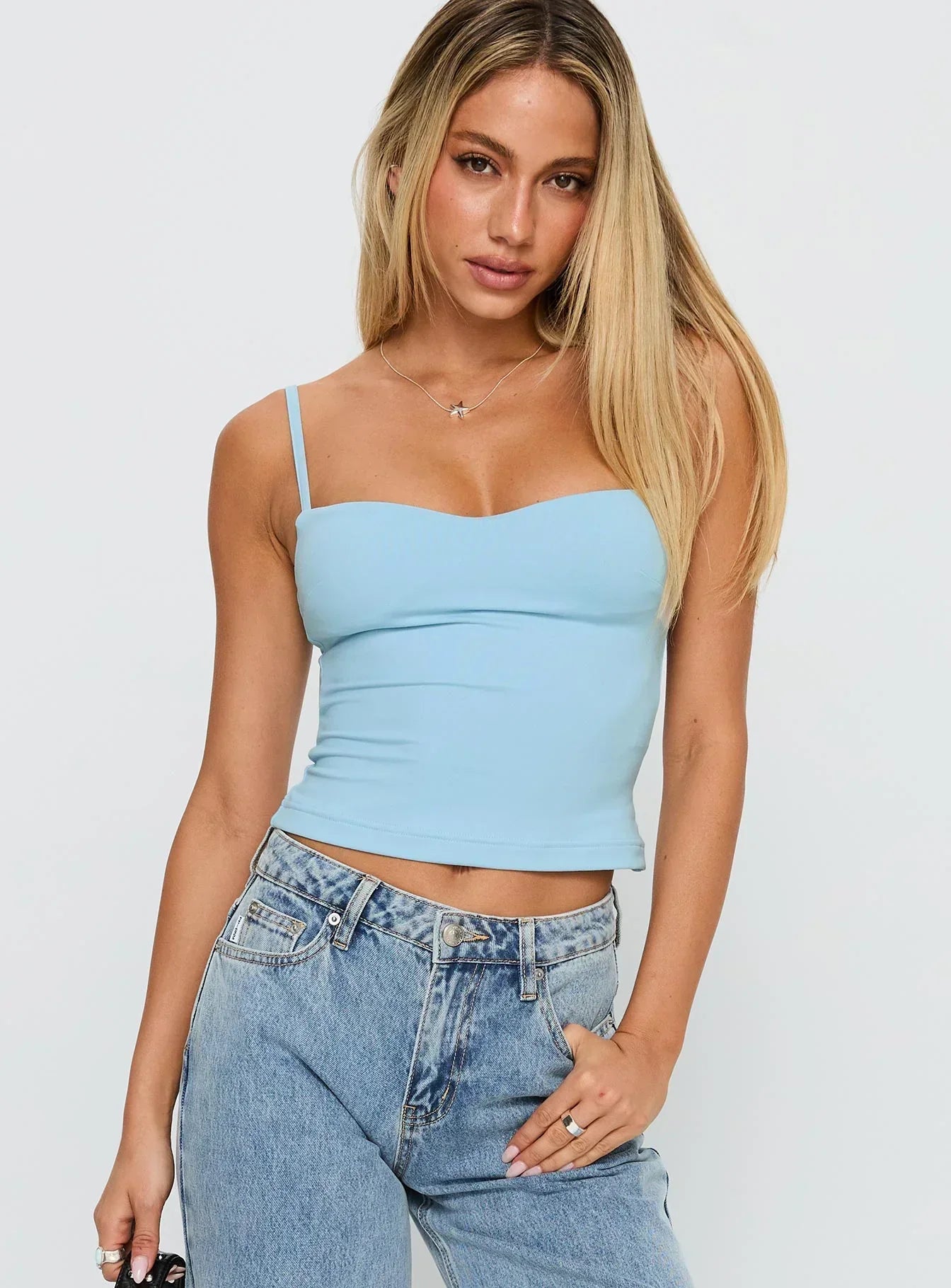 Evanda Top Light Blue