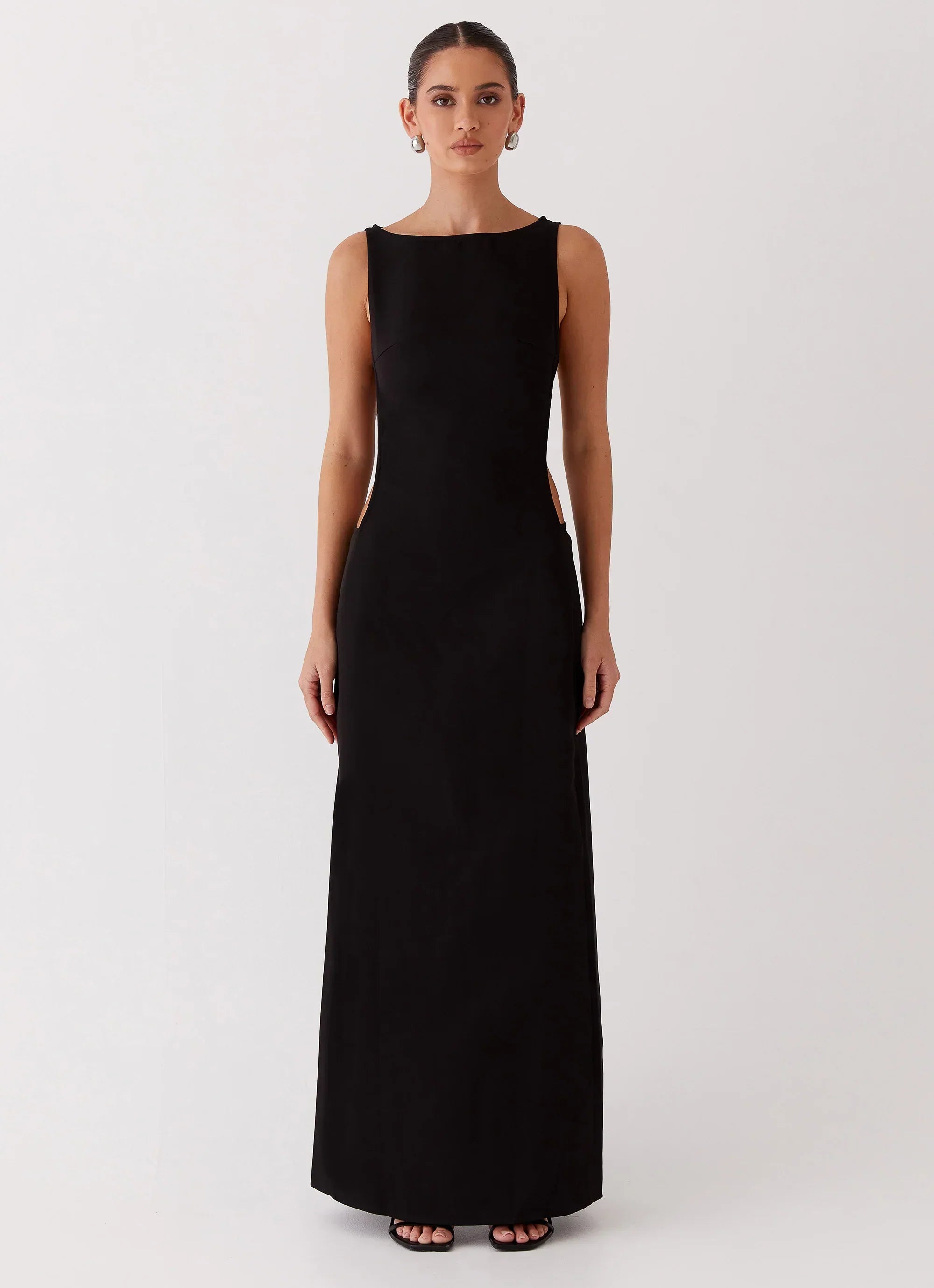 Cherish You Buckle Maxi Dress - Shadow