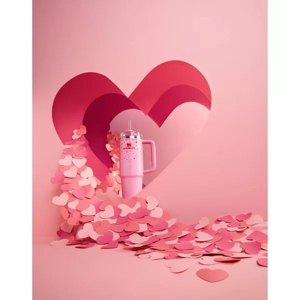 Stanley 30 oz Stainless Steel H2.0 Flowstate Quencher Tumbler - Valentine's Day