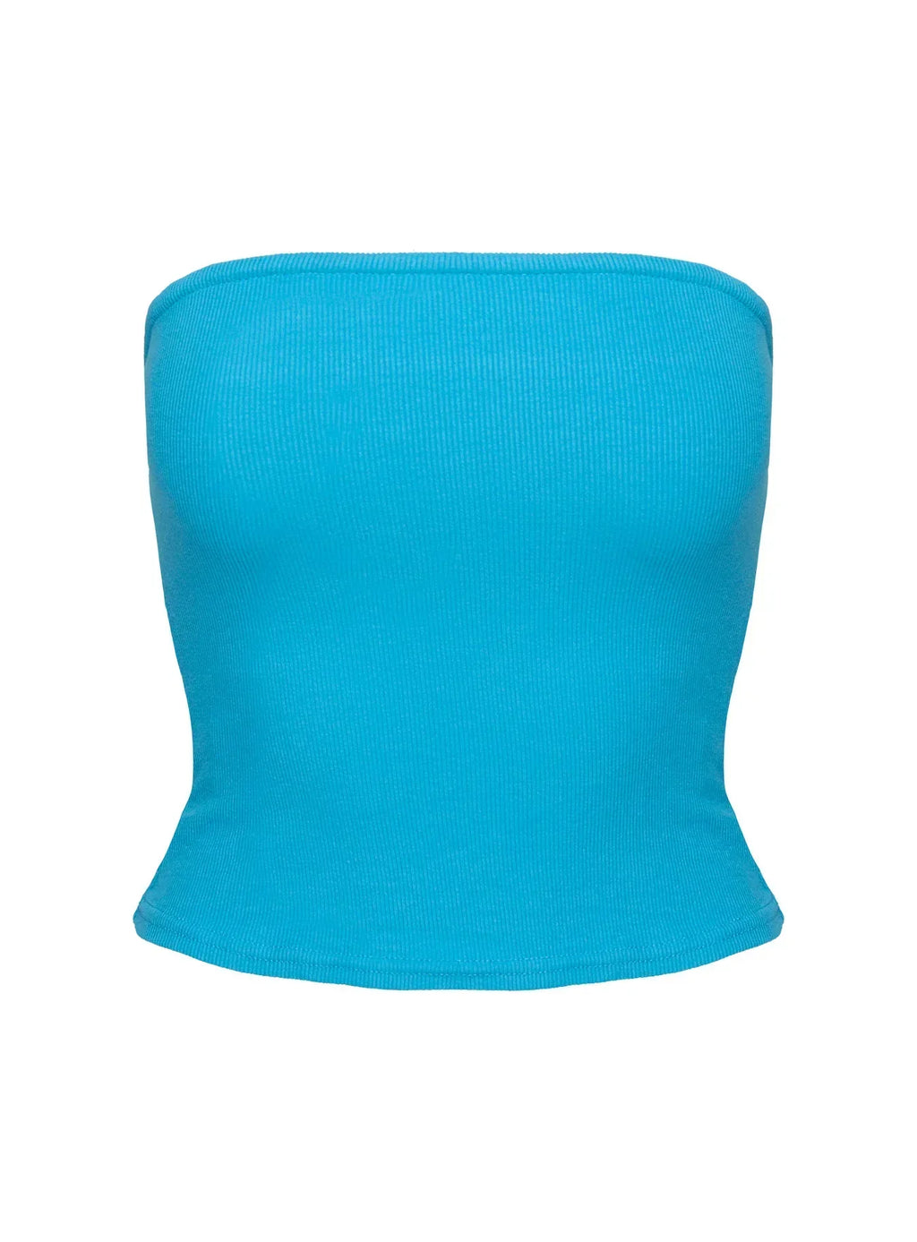 Baseline Strapless Rib Top Blue