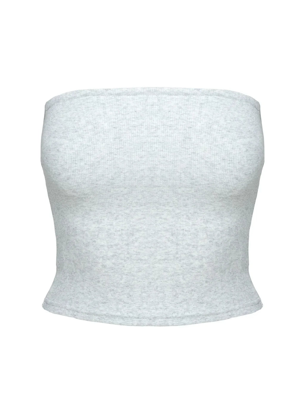Baseline Strapless Rib Top Grey