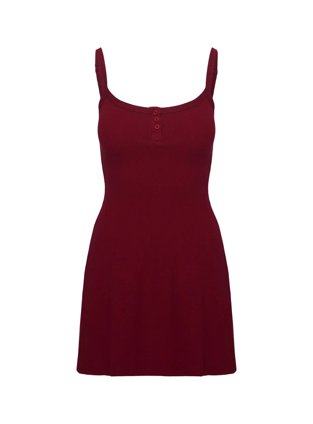 Baseline Rib Mini Dress Red