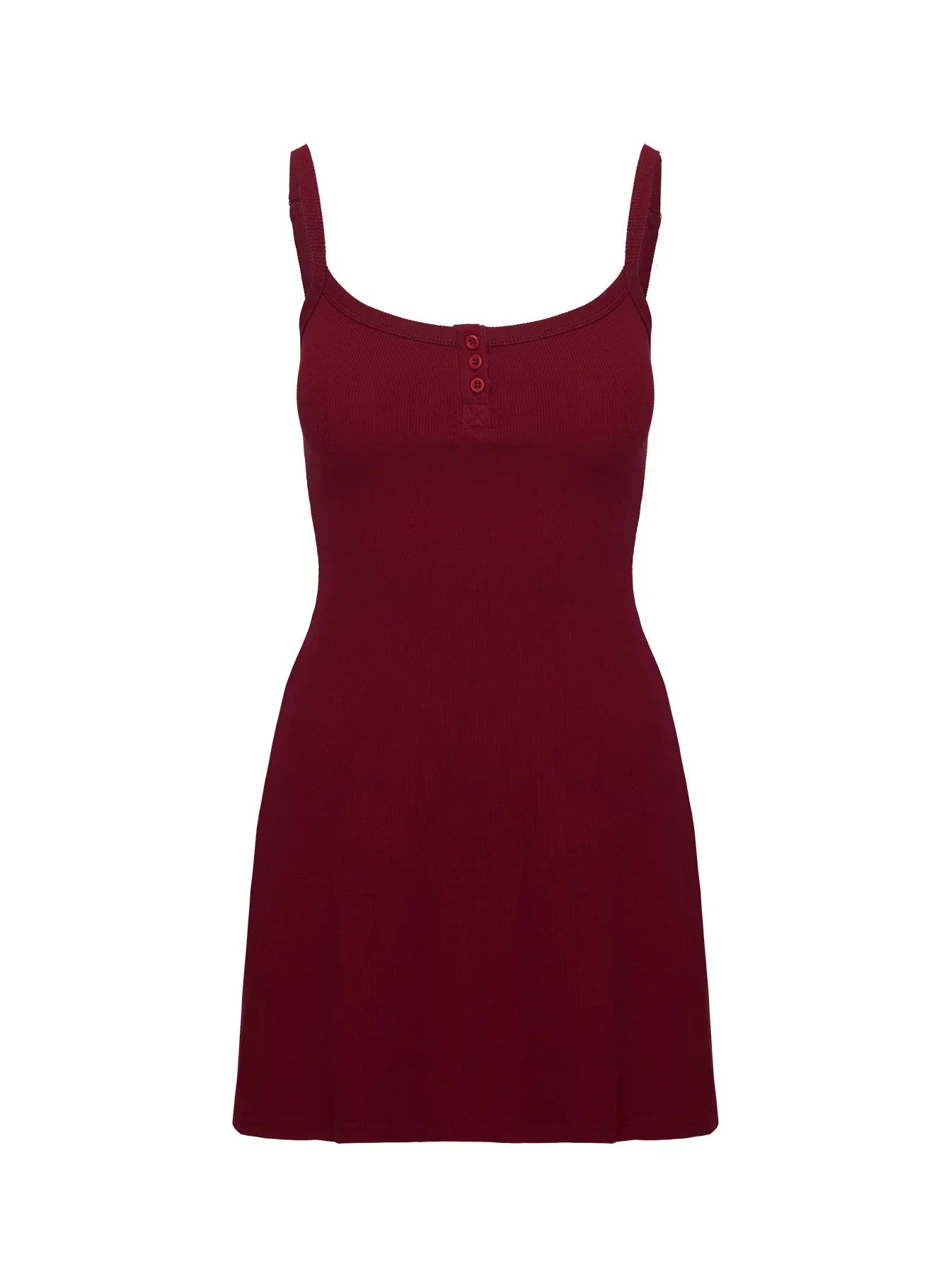 Baseline Rib Mini Dress Red