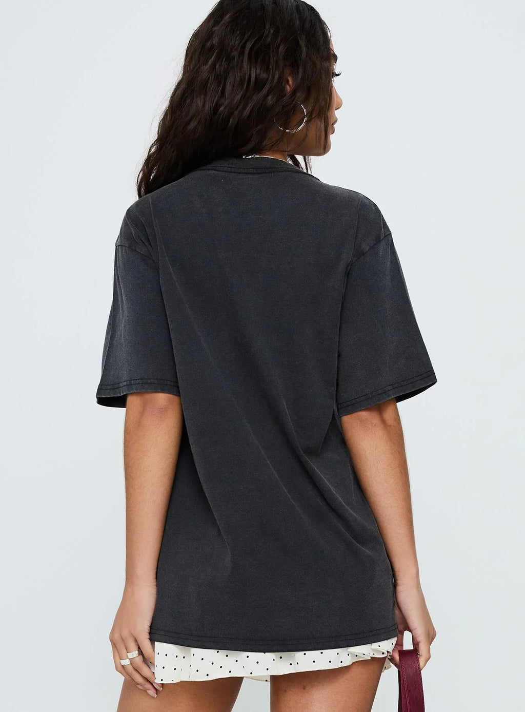 Blondie Vintage Oversized Graphic Tee Black