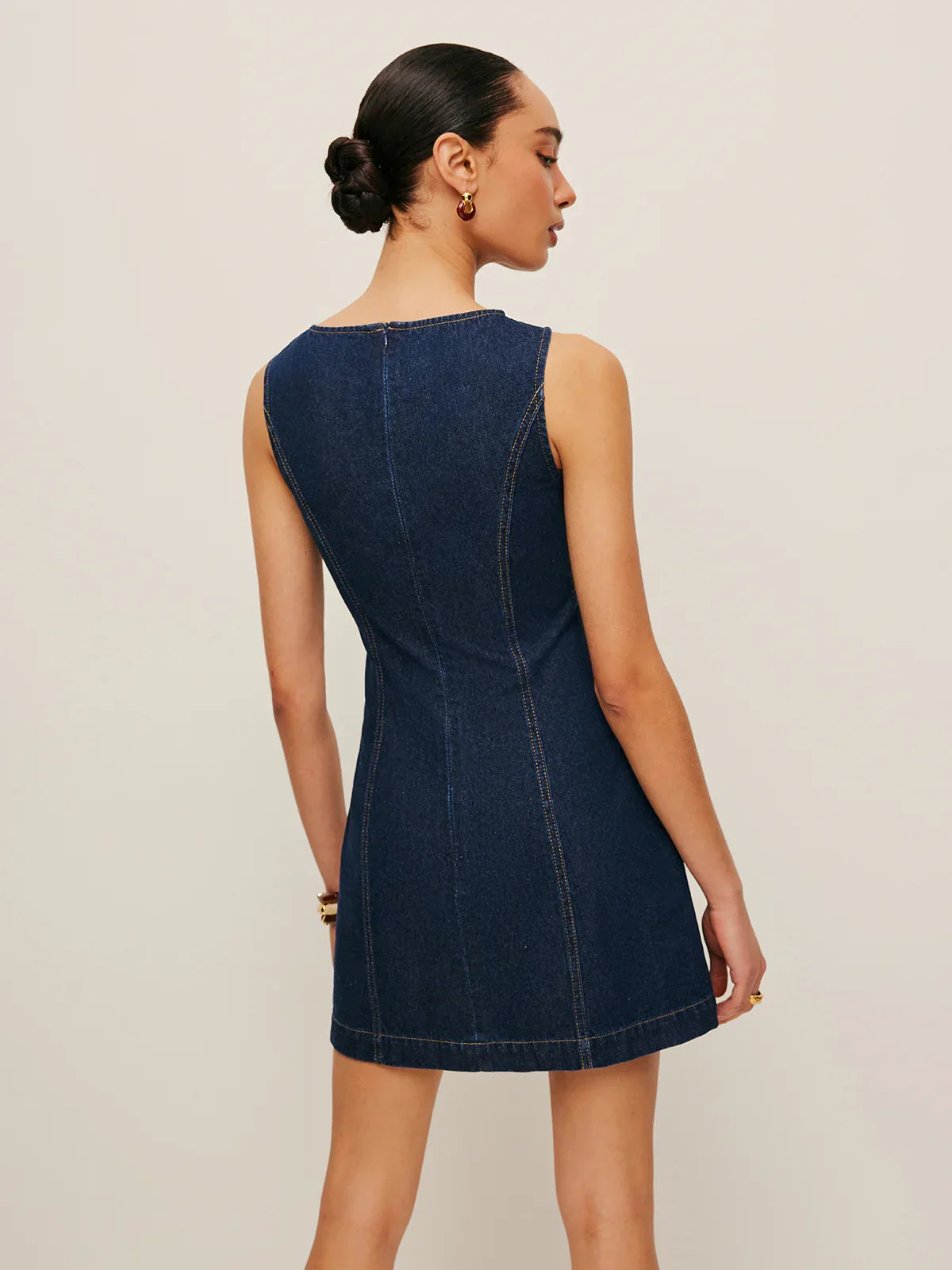 Sleeveless Denim Dress