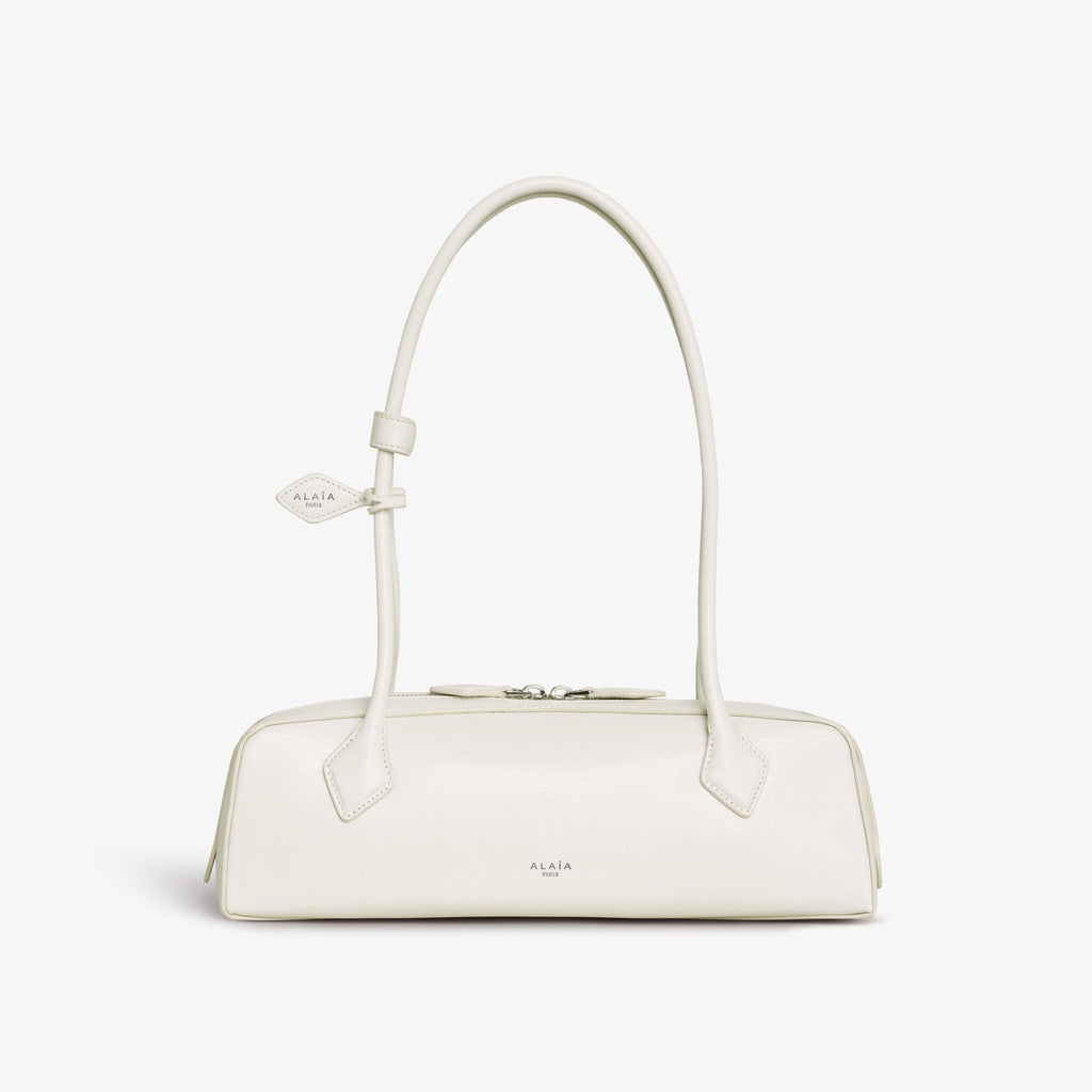Alaia Le-Teckel Women's Goatskin Long Handle Handbag Solid Color Zipper Casual Shoulder Bag Bags #77835
