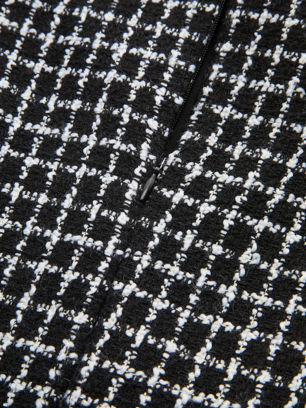 Plaid Metal Button A-Line Mini Dress