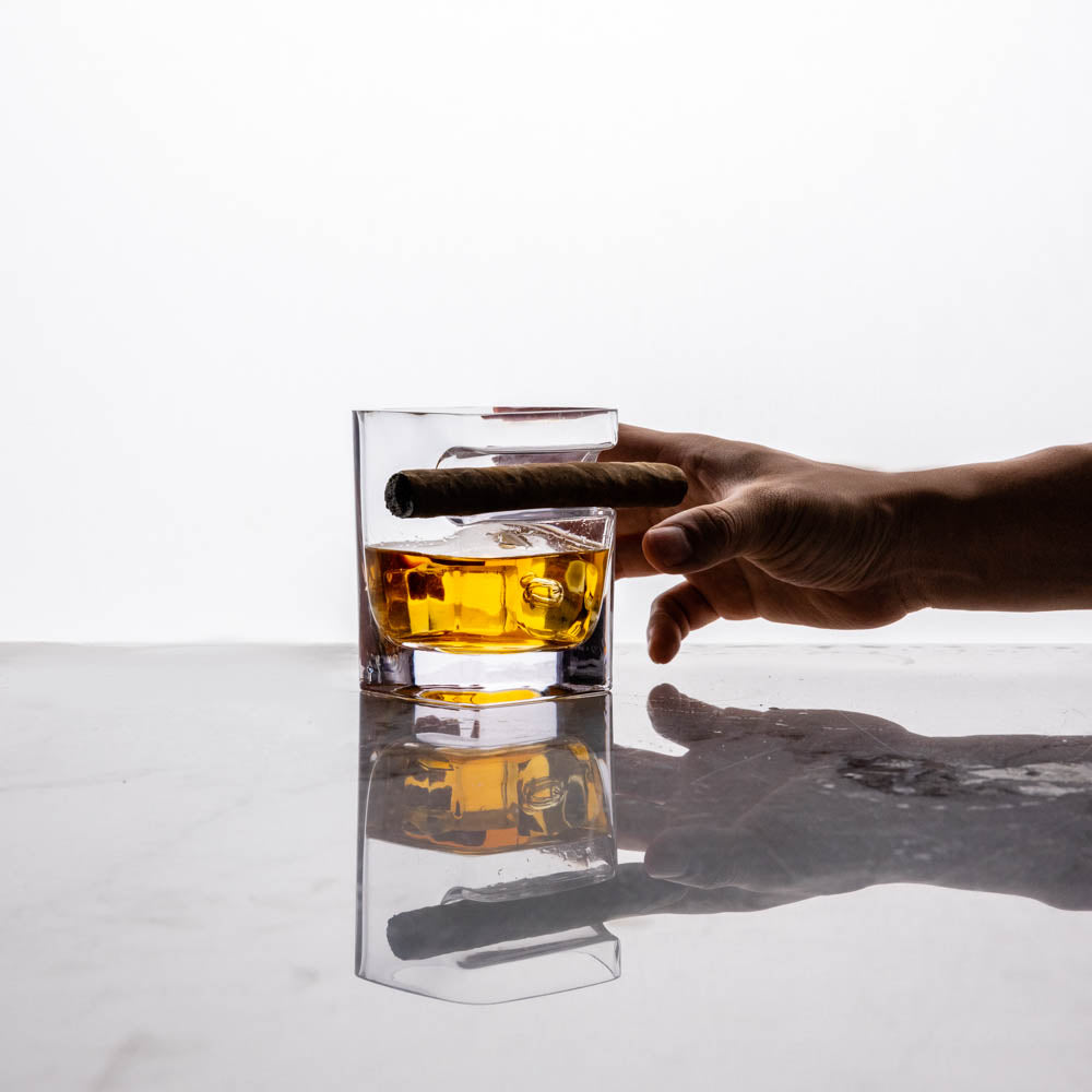 Whiskey Wedge + Cigar Glass Bundle